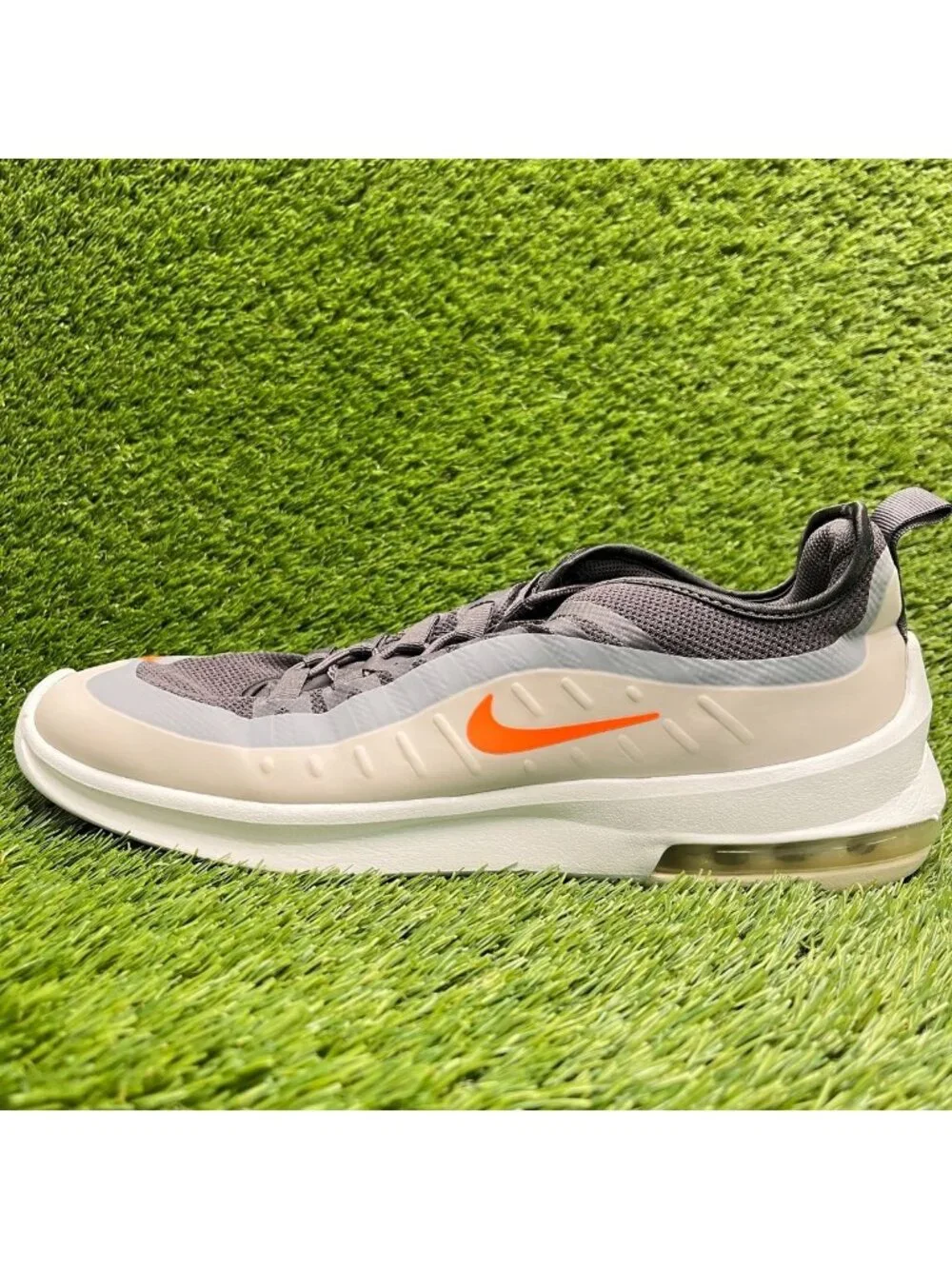 Nike Air Max Axis Mens Size 12 Gray Orange Athletic Running Shoes Sneakers